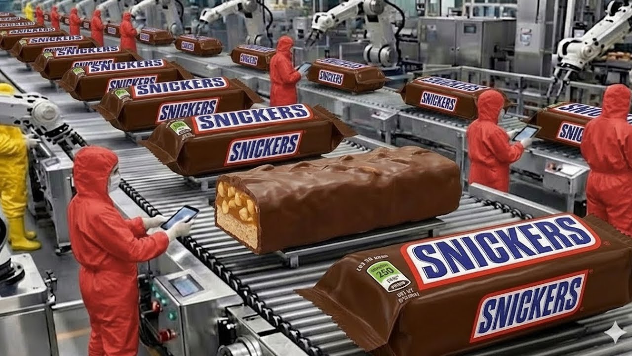 Inside Largest Snickers Factory (Full Process)Snickers Chocolate Factory Exposed