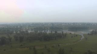 Alberta Aerial - Poor visibilty, poor air quality.
