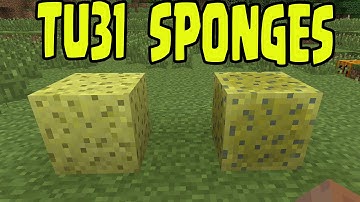 Minecraft PS3, PS4, Xbox, Wii U - NEW SPONGES - Title Update TU31 Wet and Dry Sponge