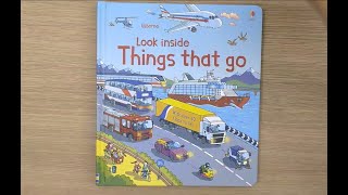 Usborne Look Inside Things That Go