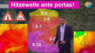 Hitzewelle ante portas! Bis Dienstag recht kühl, windig & unbeständig, dann sonnig & (sehr) heiß!
