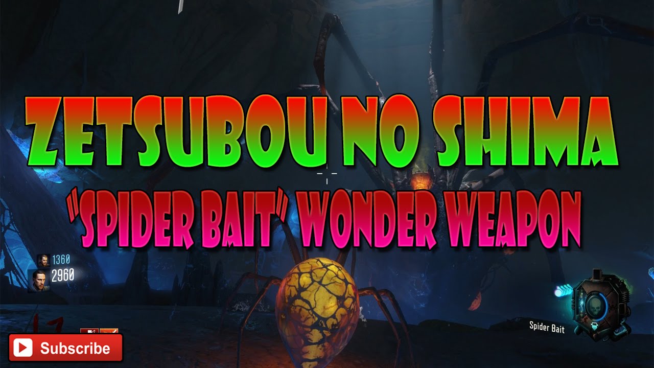 BLACK OPS 3 ZOMBIES "ZETSUBOU NO SHIMA" SPIDER WONDER WEAPON FOUND