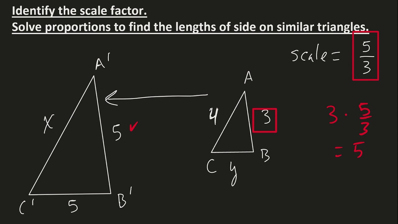 Scale Factors and similar triangles - YouTube