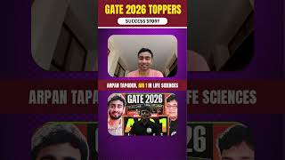 AIR 1 in GATE Life Science &amp; AIR 7 in GATE Biotechnology!!! #pw #shorts #viral #trending