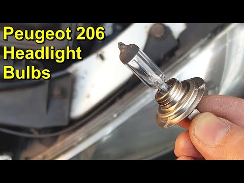 Headlight Bulb Removal and Refitting - Peugeot 206