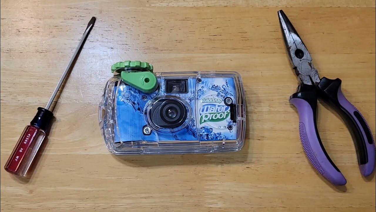 How to Remove Film from Disposable Camera (including Waterproof Camera