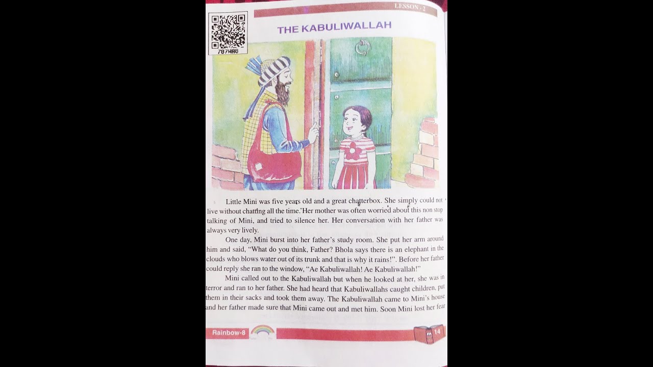 Lesson 2  The kabuliwallah   Class 8th English UP board Part 1