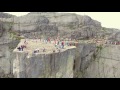 Spectacular scenery filmed by drone "Preikestolen"