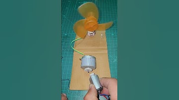 Free generator 3.5 volt using fan Dc Motor | #dcmotor  #tech #experiment #dcmotorproject