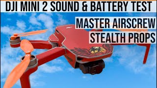 DJI MINI 2: Master Airscrew Stealth Propellers SOUND & BATTERY TEST