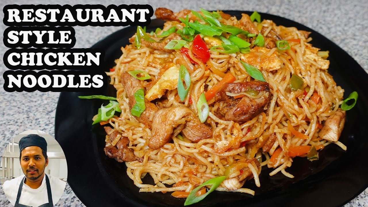 Restaurant Style Chicken Noodles | Ivon's Kitchen - YouTube