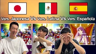 Japoneses Reaccionan al Doblaje Español VS Latino VS Japonés Comparación de Doblajes