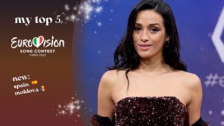 Eurovision 2022 - My Top 5 New