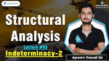 Lec#03 | Indeterminacy-2 | Structure Analysis | Apoorve Patodi Sir | GATE 2023/24 | Only Live