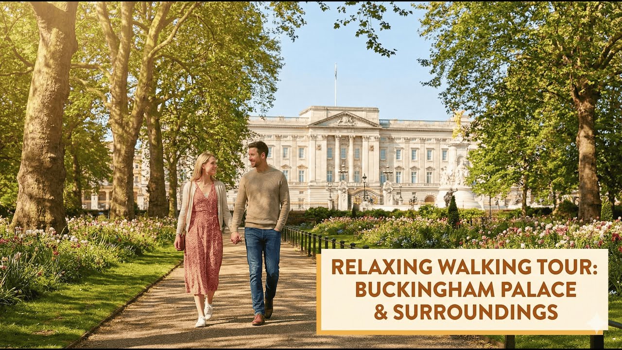 Relaxing Walk Around Buckingham Palace & Royal Parade Vibes