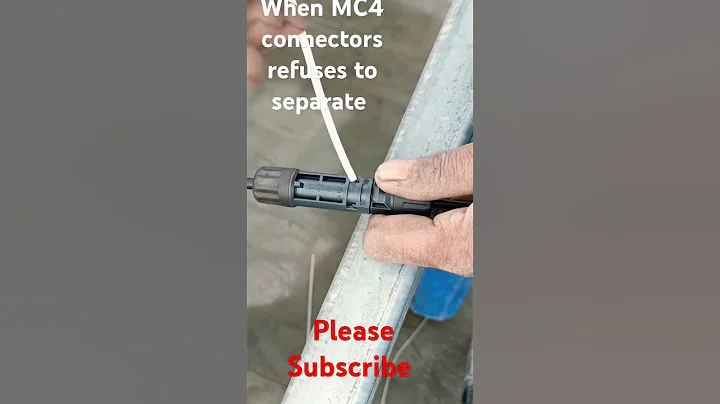 How to separate solar panels mc4 connectors #solar #electrical