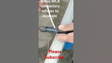 How to separate solar panels mc4 connectors #solar #electrical