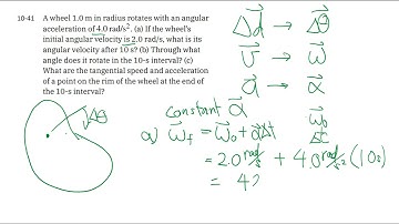 10-41 Rotational kinematics