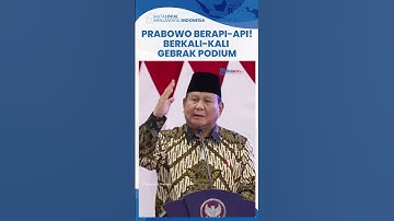 Pidato Berapi Prabowo hingga Gebrak Podium Berkali-kali, Tegaskan Hilirisasi & Perangi Penyelundupan