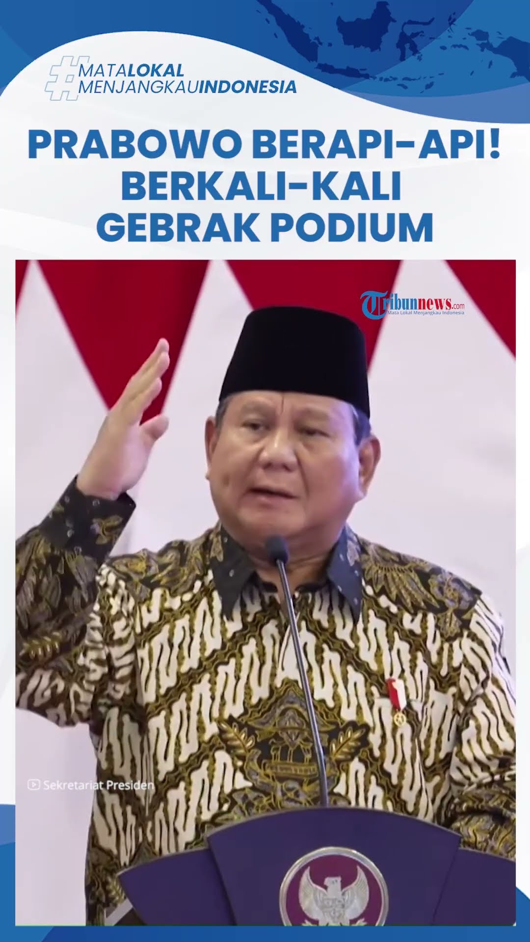Pidato Berapi Prabowo hingga Gebrak Podium Berkali-kali, Tegaskan Hilirisasi \u0026 Perangi Penyelundupan