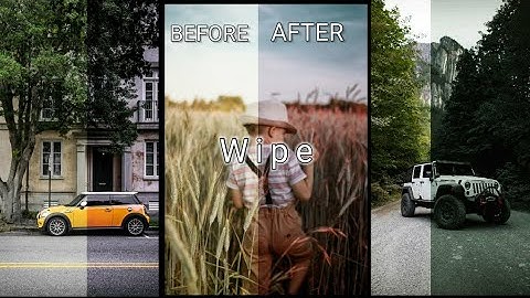 How to Make Before & After Wipe Transition in Kinemaster / colour grading / my first vlog