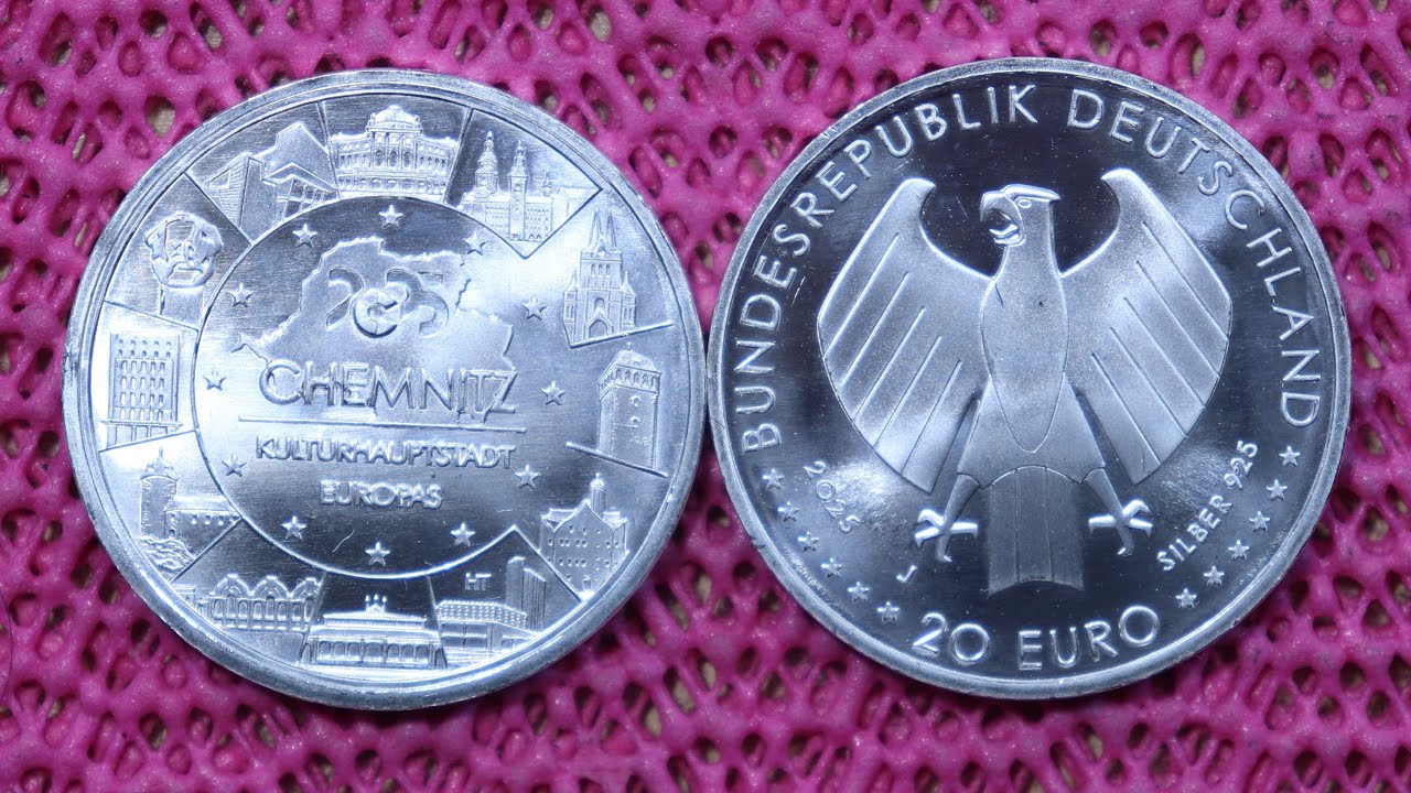 20 Euro Silver Coin Chemnitz Kulturhauptstadt Europas 2025