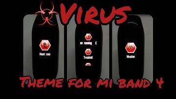 Mi band 4 Custom Firmware w/Virus theme