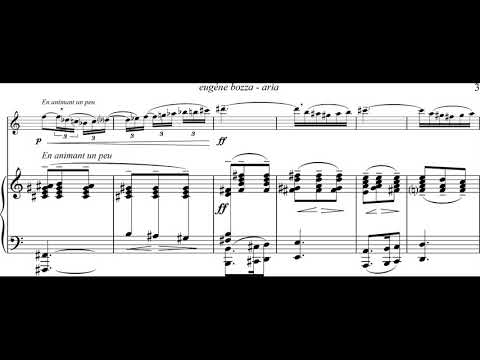 Eugene Bozza - Aria for Saxophone and Piano (1936) [Score-Video]