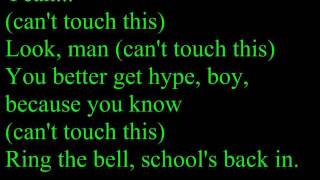 Mc Hammer Cant Touch This [Lyrics]