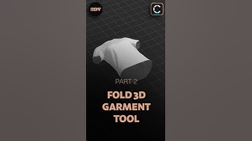 CLO3D: Fold 3D Garment Tool - Part 2 | 3D Vastra | #clo3d #3dfashion #ytshorts #youtube