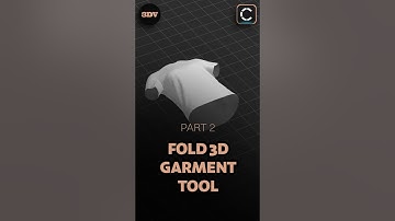 CLO3D: Fold 3D Garment Tool - Part 2 | 3D Vastra | #clo3d #3dfashion #ytshorts #youtube