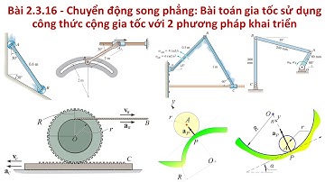 [CƠ LÝ THUYẾT ĐỘNG LỰC HỌC]BÀI TẬP 2.3.16: CĐ song phẳng - Bài toán gia tốc: Công thức cộng gia tốc