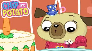 Chip and Potato | Cumpleaños de la abuela pug | Dibujos animados para niños | Mira más en Netflix