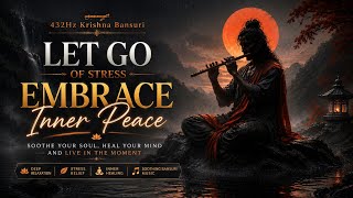 🪷 432Hz Krishna Bansuri | Let Go of Stress & Embrace Deep Inner Peace | Relaxing Flute Music