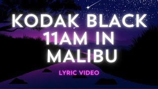 KODAK BLACK - 11AM IN MALIBU (LYRICS)