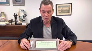 John Reznikoff Previews a JFK Signed Check Available in University Archives January 6th Auction!