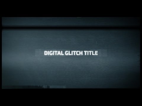 Digital Glitch Title