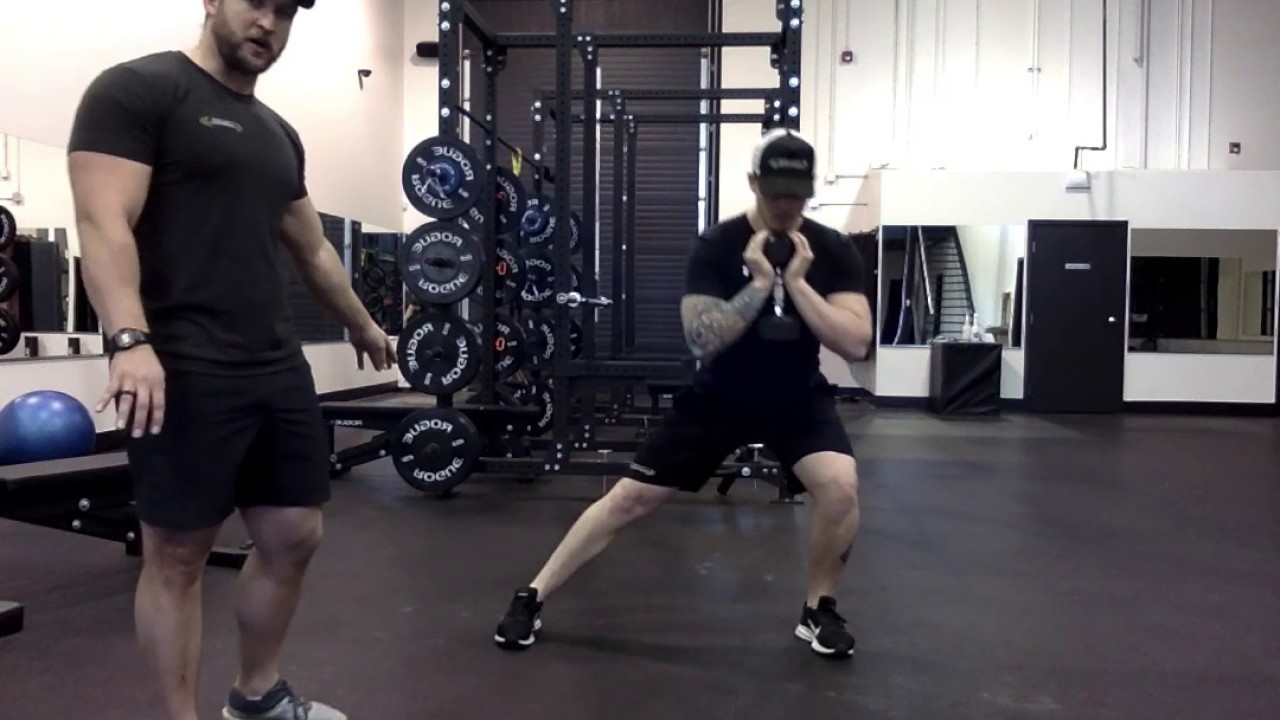 Lateral Goblet Lunge - YouTube