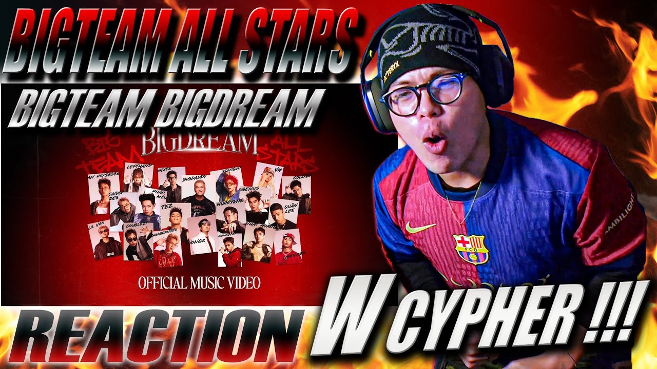 (REACTION) BIGTEAM ALL STARS - BIGTEAM BIGDREAM | DAMNNNN !!! W TEAM W CYPHER !!!