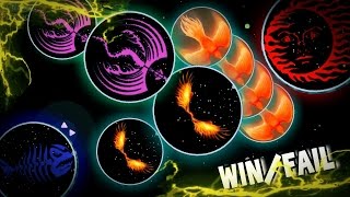 Nebulous - INSANE HUGE TRICK SPLIT 3x + BLOB DESTRUCTION WIN/FAIL #1 I'M BACK Estoy de regreso!