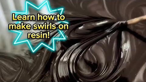 Learn How to Make Swirls and 3D Texture Effect on Resin!