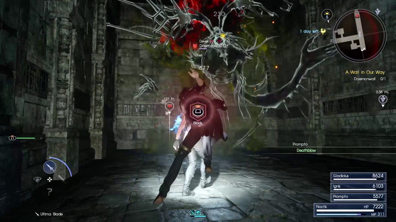 Versus Daemonwall - FINAL FANTASY XV (Post Game)