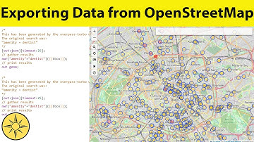 Data mining tool for OpenStreetMap