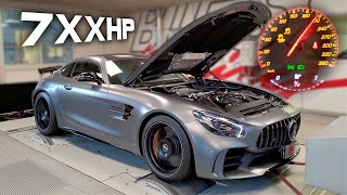 Mercedes AMG GT-R (7XXHP) feat. iPE downpipes, Eventuri intake & ECU Tune | DYNO PULLS & POV