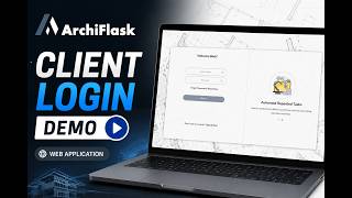 Client Login Demo | ArchiFlask Web Application | Client access to Project information