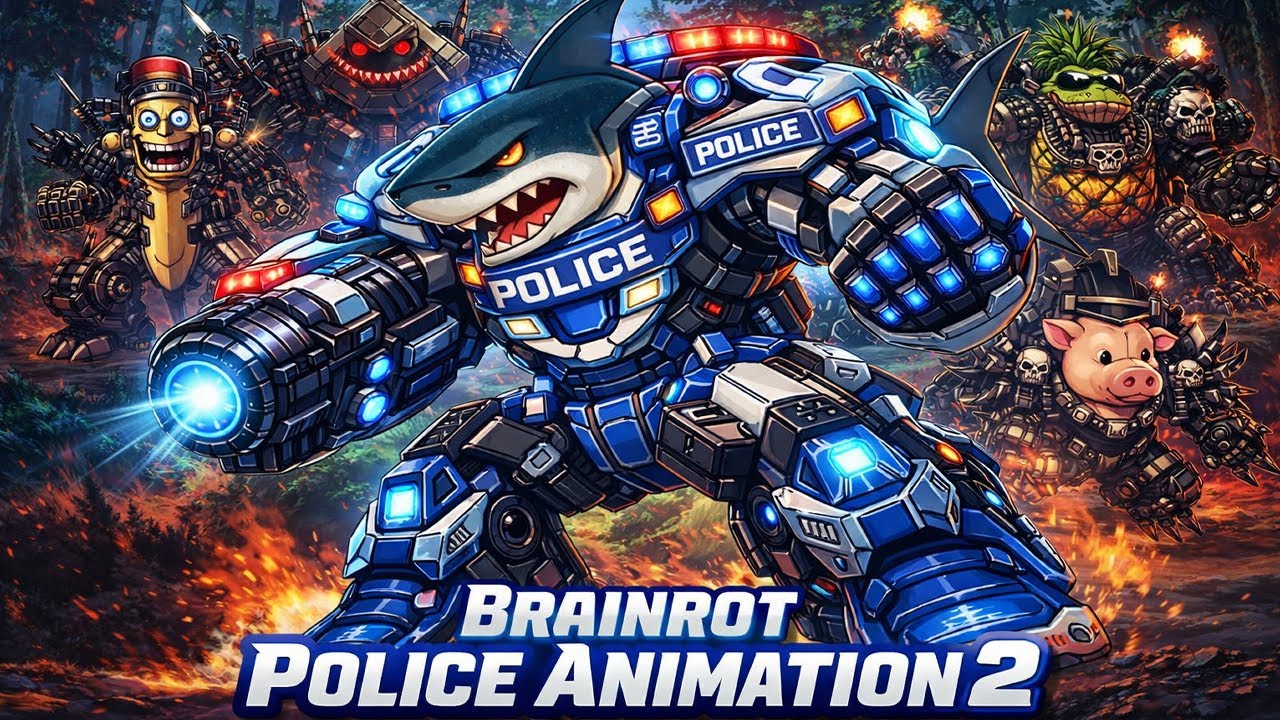 Brainrot Police vs Brainrot War Rigs ANIME MV | Epic Robot Fight 2