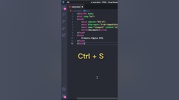 Como criar primeira página HTML #html #actreactcode #aprender #programacao