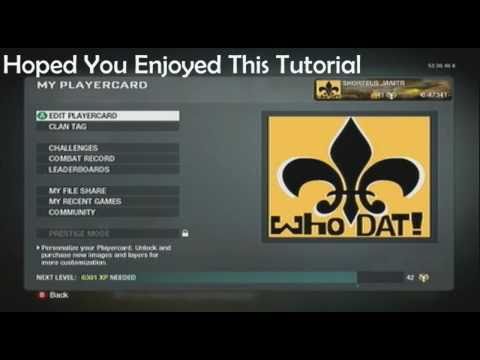 How To Make New Orleans Saints Emblem with Who Dat...