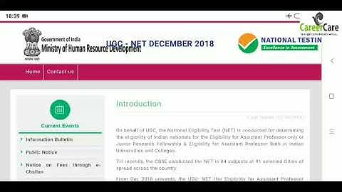 UGC Net December 2018 Admit card download ll exam 18 December start ll online exam