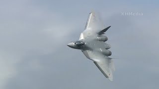 Su-57 with screaming whistle sound, training flight